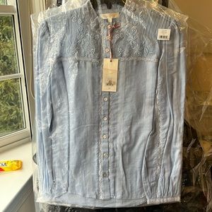 Loveshack Fancy Ronda Top in Blue